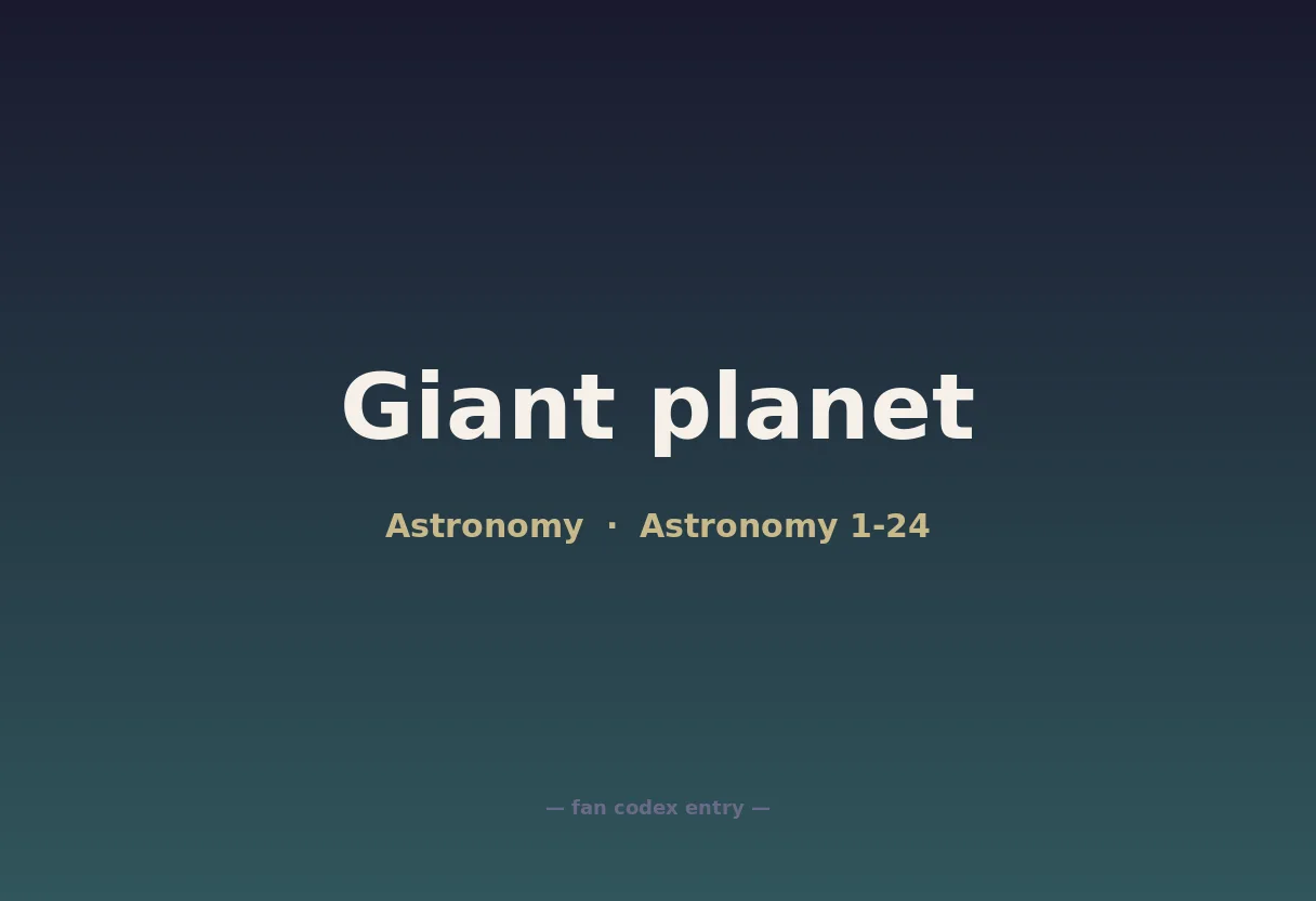 Giant planet